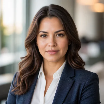 AI Remote Workers headshot example — Business Casual, Office Setting